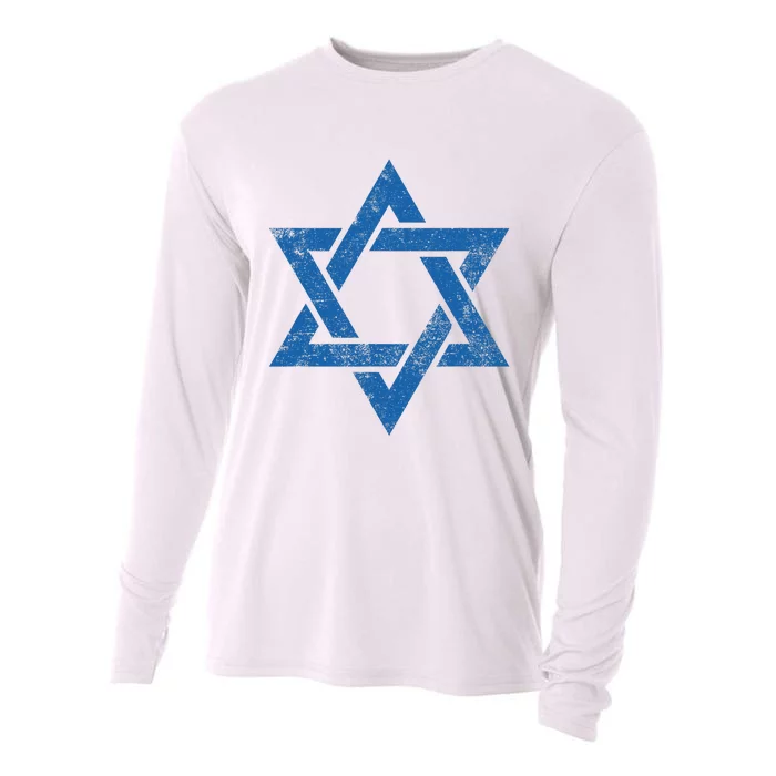 Israeljewish Symbol Star Of David Pray For Israel Cooling Performance Long Sleeve Crew