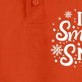 I Smell Snow Funny Christmas Time Winter Weather Snowflakes Gift Dry Zone Grid Performance Polo