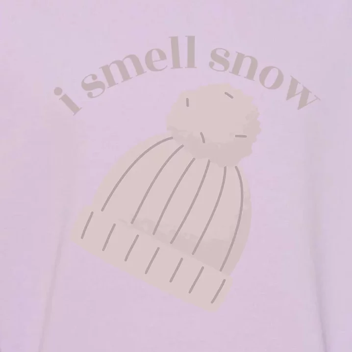 I Smell Snow Novelty Funny Winter Snow Day Graphic Sno Cute Gift Garment-Dyed Sweatshirt