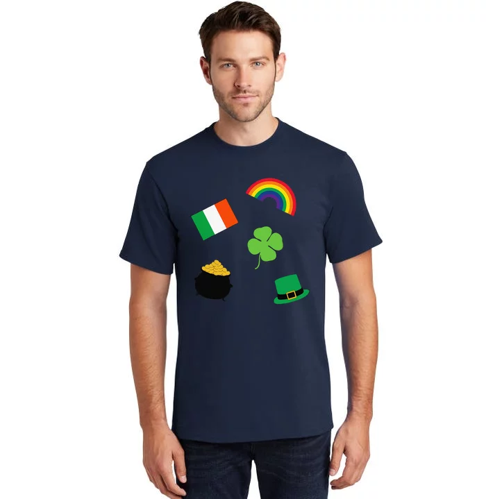 Irish Symbols Saint Patrick's Day Tall T-Shirt