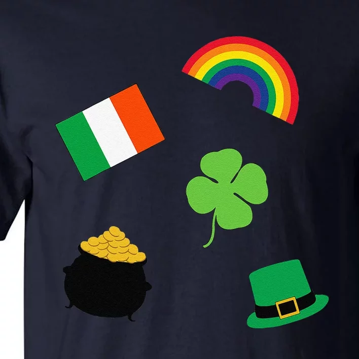 Irish Symbols Saint Patrick's Day Tall T-Shirt