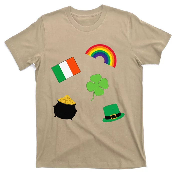 Irish Symbols Saint Patrick's Day T-Shirt