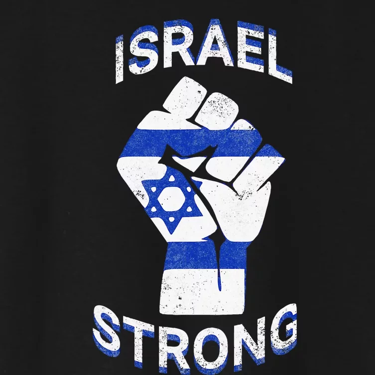 Israel Strong Support Stand With Israel Love Jewish Pride Women's Crop Top Tee