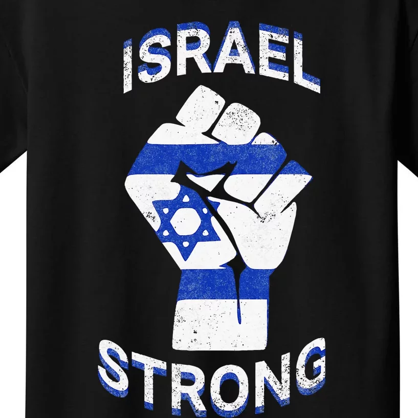 Israel Strong Support Stand With Israel Love Jewish Pride Kids T-Shirt