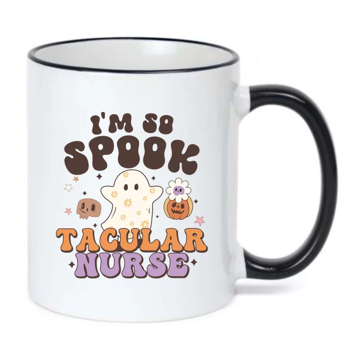 Im So Spooky Tacular Nurse Halloween Gift Black Color Changing Mug