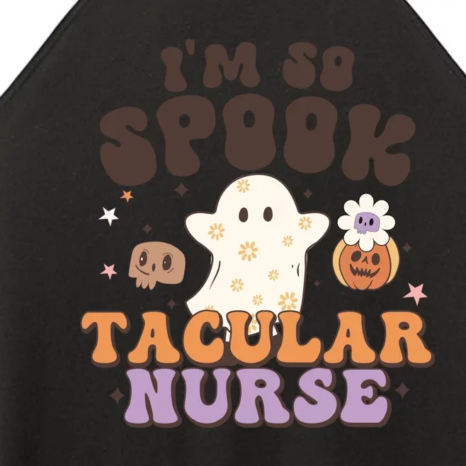 Im So Spooky Tacular Nurse Halloween Gift Women’s Perfect Tri Rocker Tank