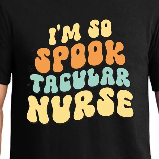 Im So Spook Tacular Nurse Halloween Retro Gift Pajama Set