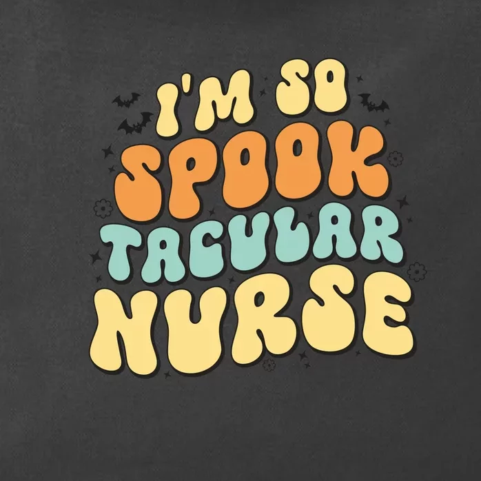 Im So Spook Tacular Nurse Halloween Retro Gift Zip Tote Bag