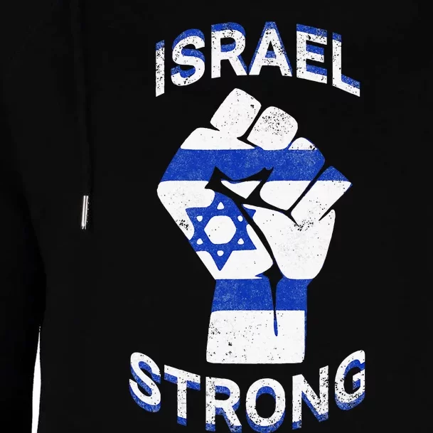 Israel Strong Support Jewish Pride Stand with Israel Womens Funnel Neck Pullover Hood