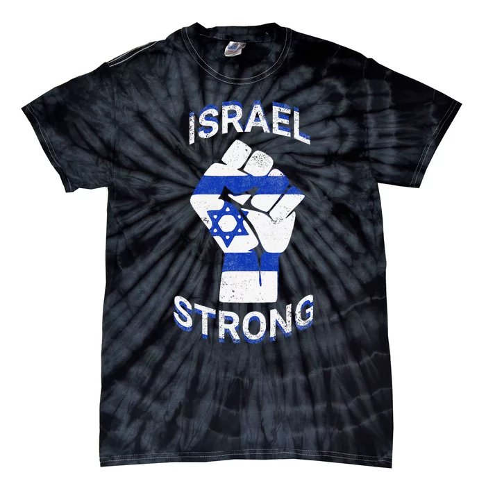 Israel Strong Support Jewish Pride Stand with Israel Tie-Dye T-Shirt