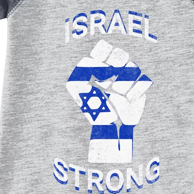 Israel Strong Support Jewish Pride Stand with Israel Infant Baby Jersey Bodysuit