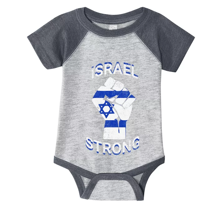 Israel Strong Support Jewish Pride Stand with Israel Infant Baby Jersey Bodysuit