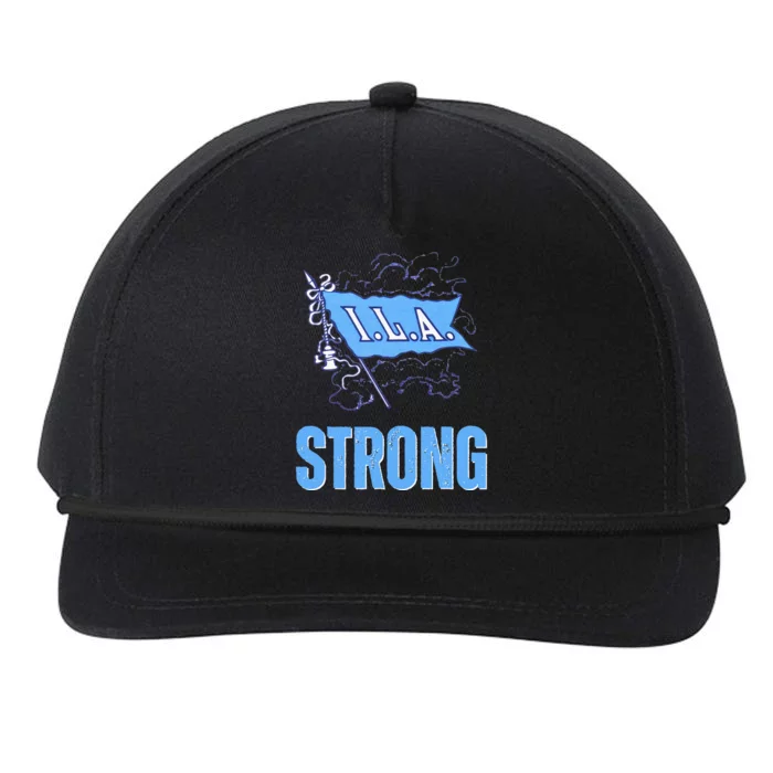 Ila Strong Strike Longshoremen Union Port Workers Union Snapback Five-Panel Rope Hat