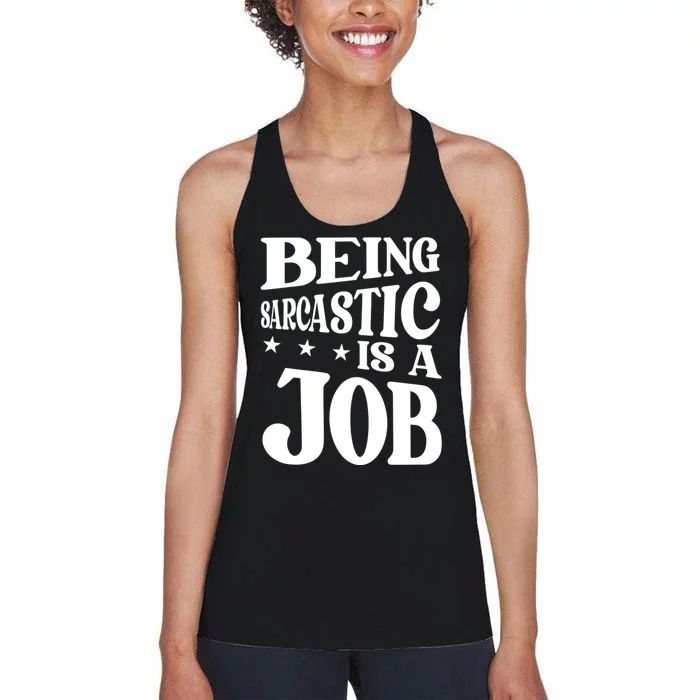 Irony Sarcasm Sarcastic Humor Ironic Irony Women's Racerback Tank