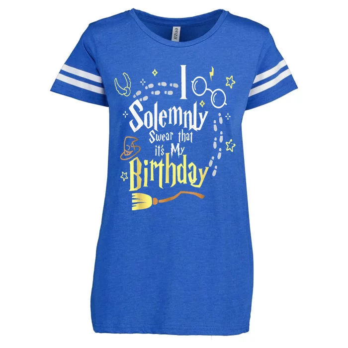 I Solemnly Swear That It's My Birthday Funny Enza Ladies Jersey Football T-Shirt