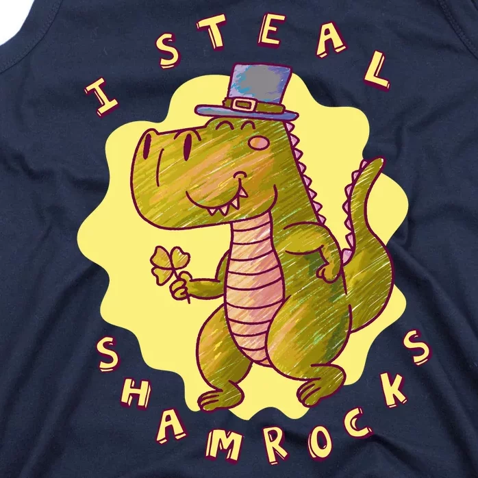 I Steal Shamrocks Dinosaur Tank Top