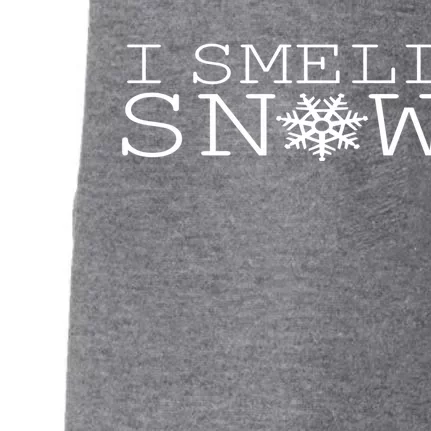 I Smell Snow Cute Snowflake Graphic Winter Holiday Cool Gift Doggie 3-End Fleece Hoodie