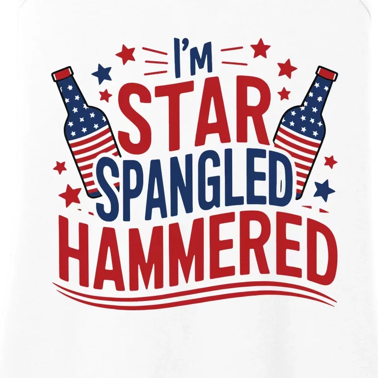 Im Star Spangled Hammered Funny 4th Of July Ladies Essential Tank