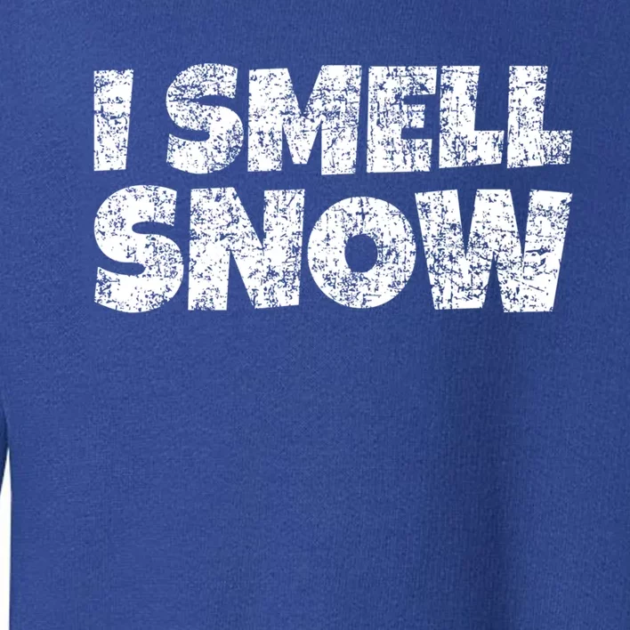 I Smell Snow Cute Gift Toddler Sweatshirt