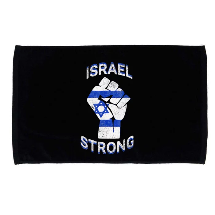 Israel Strong Support Stand With Israel Love Jewish Pride Microfiber Hand Towel