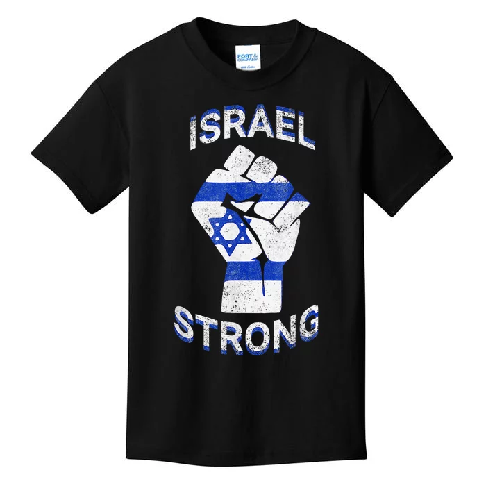 Israel Strong Support Stand With Israel Love Jewish Pride Kids T-Shirt