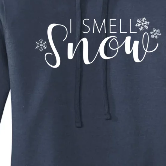 I Smell Snow Winter Clothes Gift Women's Pullover Hoodie