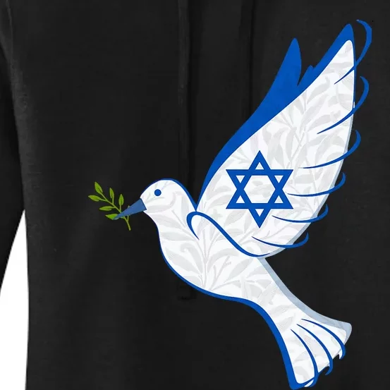 Israel Strong Support Stand Strong Peace Love Jewish Women's Pullover Hoodie