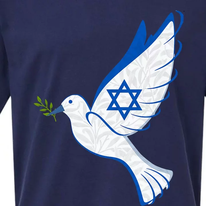 Israel Strong Support Stand Strong Peace Love Jewish Sueded Cloud Jersey T-Shirt