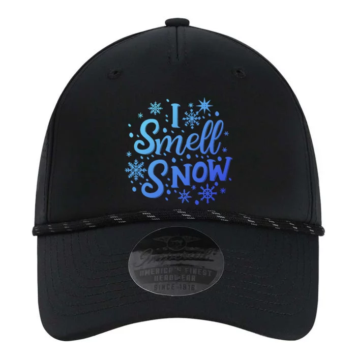 I Smell Snow Funny Christmas Time Winter Weather Snowflakes Great Gift Performance The Dyno Cap