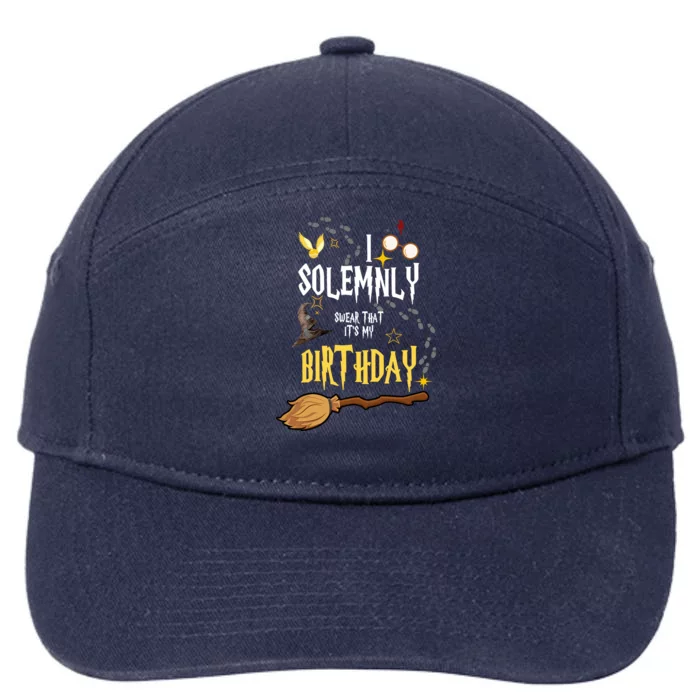 I Solemnly Swear That It's My Birthday 7-Panel Snapback Hat