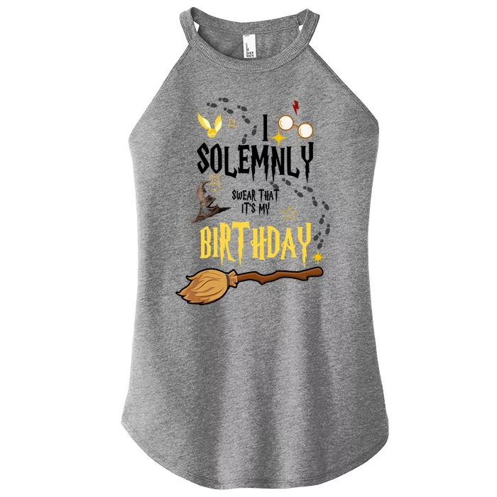 I Solemnly Swear That It's My Birthday Women’s Perfect Tri Rocker Tank