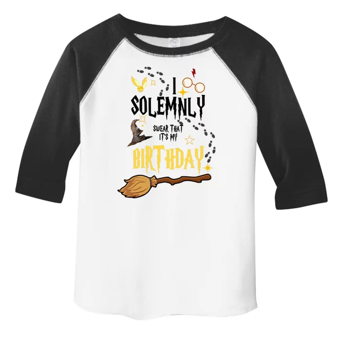 I Solemnly Swear That It's My Birthday Toddler Fine Jersey T-Shirt