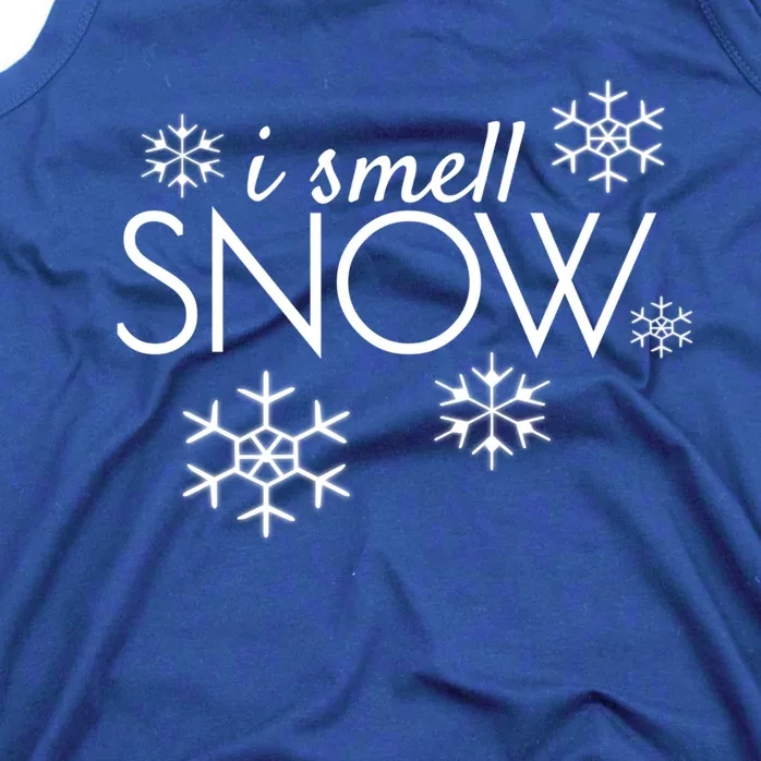 I Smell Snow Cute Gift Funny Holiday Funny Gift Under 20 Snowflakes Gift Tank Top