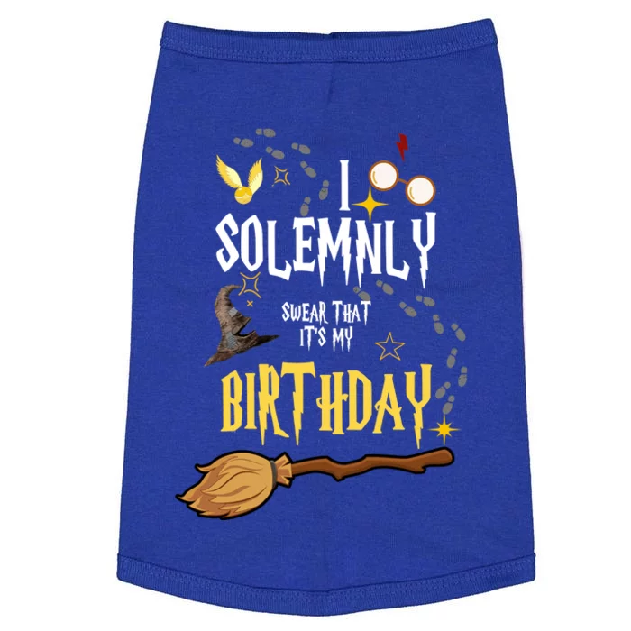 I Solemnly Swear That It's My Birthday Funny Doggie Tank