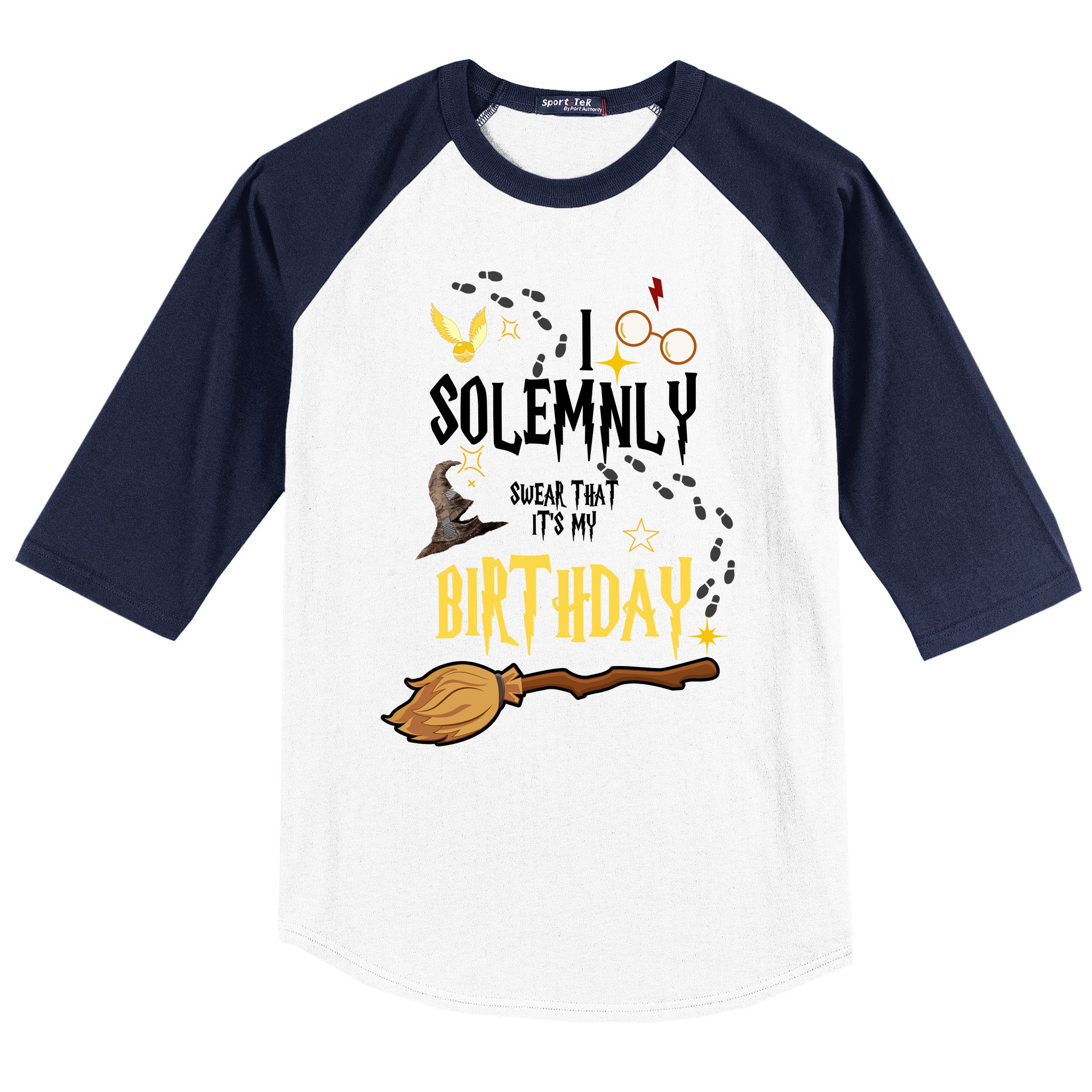 I Solemnly Swear That It's My Birthday Funny Baseball Sleeve Shirt |  TeeShirtPalace