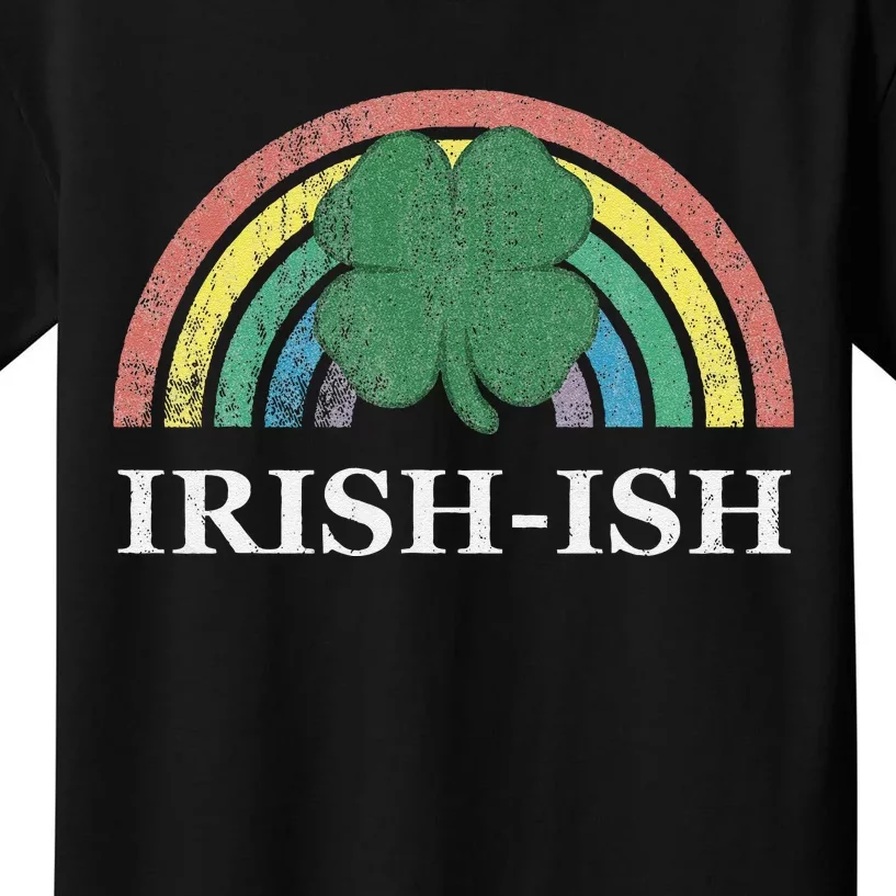 IrishIsh Shamrock St. Patrick's Day Rainbow Saint Paddy's Kids T-Shirt