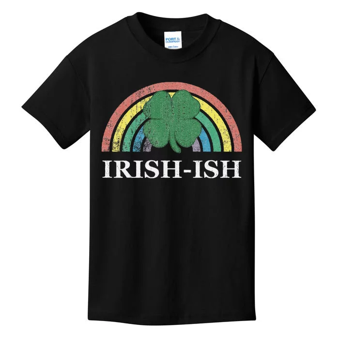 IrishIsh Shamrock St. Patrick's Day Rainbow Saint Paddy's Kids T-Shirt