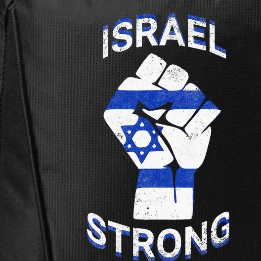 Israel Strong Support Stand With Israel Love Jewish Pride City Backpack