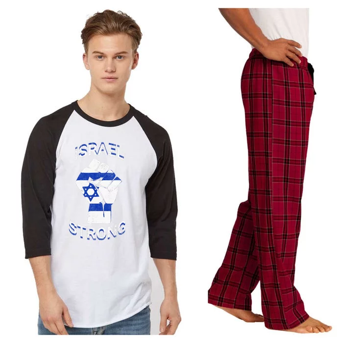 Israel Strong Support Stand With Israel Love Jewish Pride Raglan Sleeve Pajama Set