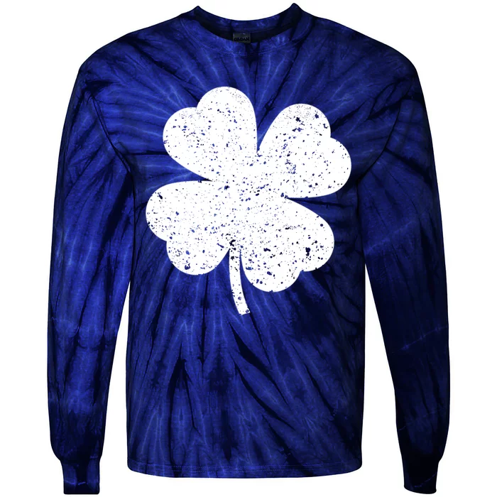 Irish Shamrock ST Patrick's Day Tie-Dye Long Sleeve Shirt