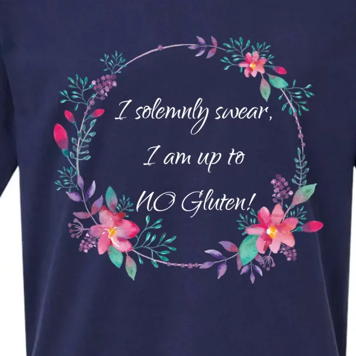 I Solemnly Swear I Am Up To No Gluten! Celiac Disease Gift Meaningful Gift Sueded Cloud Jersey T-Shirt