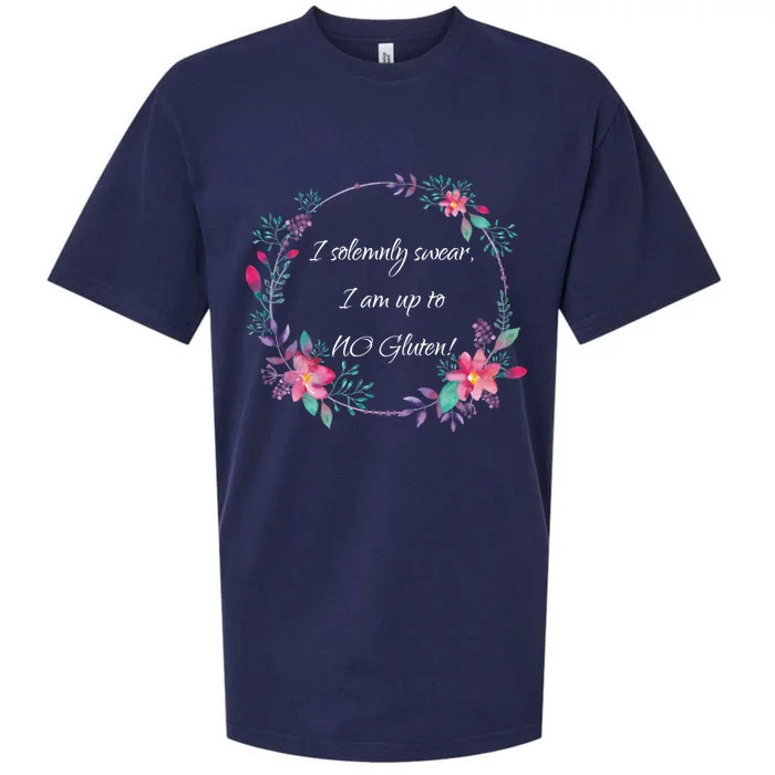 I Solemnly Swear I Am Up To No Gluten! Celiac Disease Gift Meaningful Gift Sueded Cloud Jersey T-Shirt