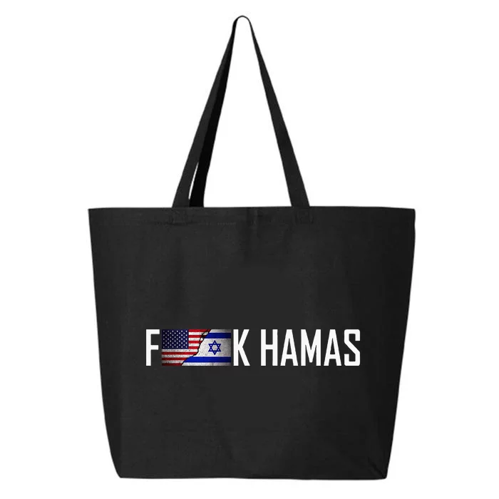 Israel Strong Show Support with USIsrael Flag 25L Jumbo Tote