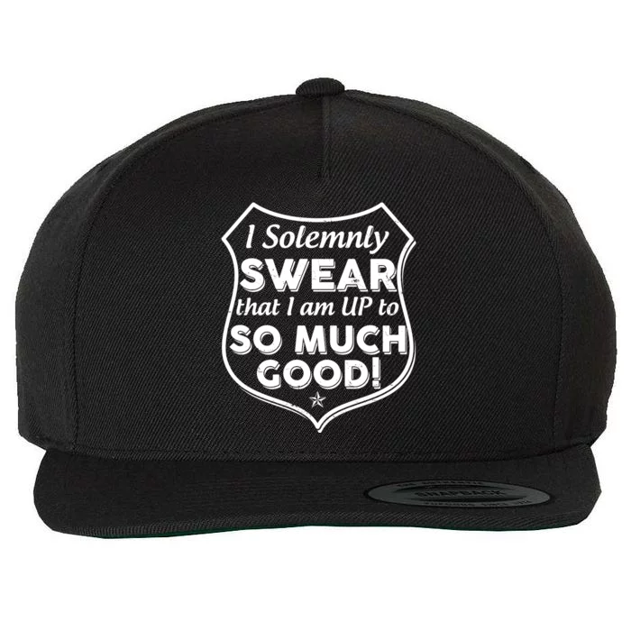 I Solemnly Swear That I Am Up To So Much Good Wool Snapback Cap