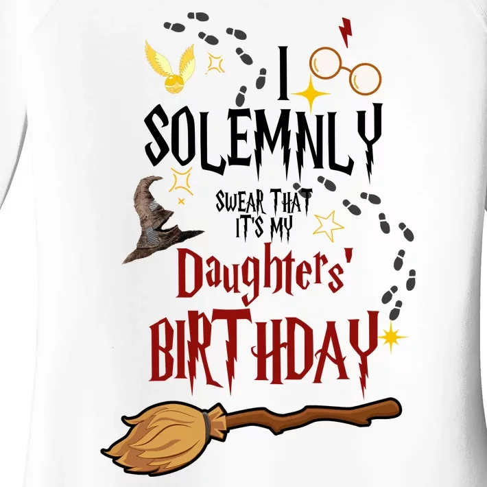 I Solemnly Swear That It's My Daughters' Birthday Women's Perfect Tri Tunic Long Sleeve Shirt