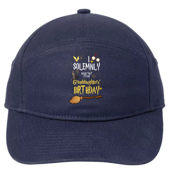 I Solemnly Swear That It's My Granddaughters' Birthday 7-Panel Snapback Hat