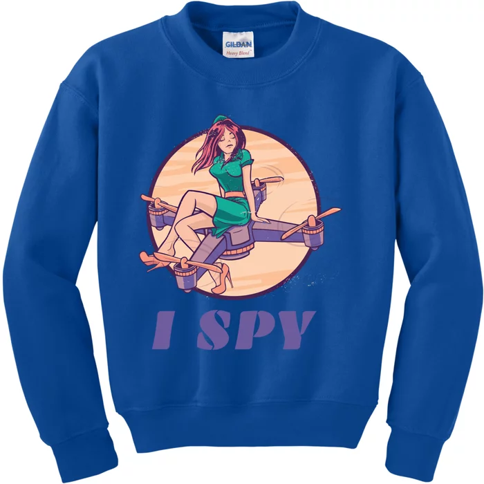 I Spy Spy Drone Pilot Toy Camera Drone Gift Kids Sweatshirt