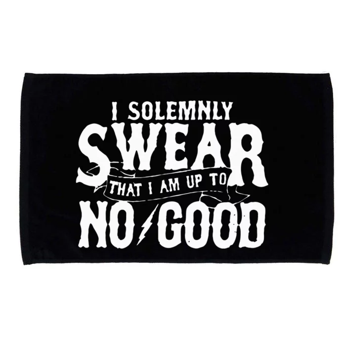 I Solemnly Swear That I Am To No Good Microfiber Hand Towel