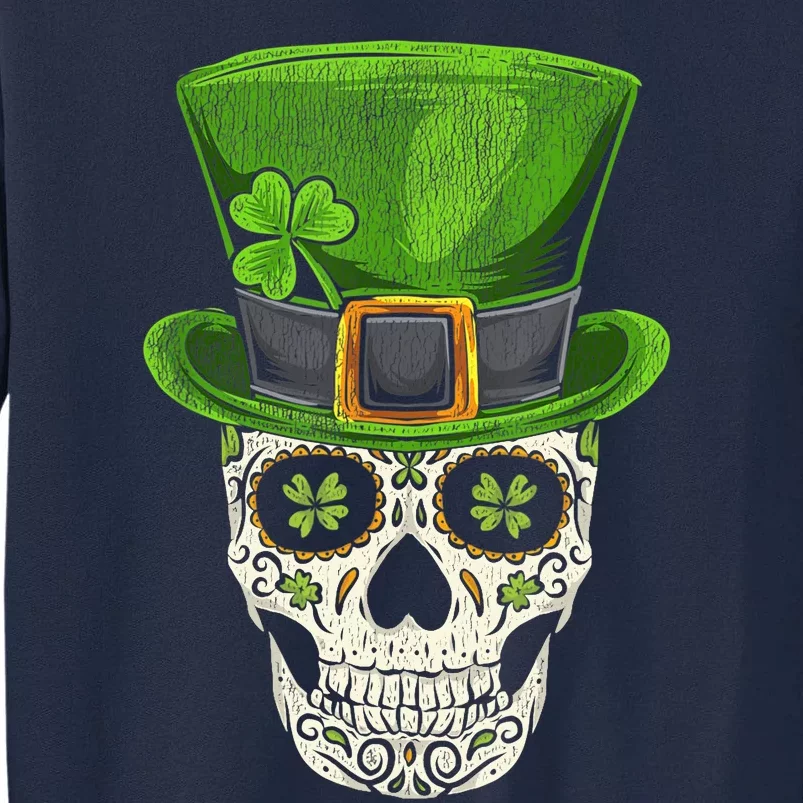 Irish Skull St Patricks Day Tall Sweatshirt