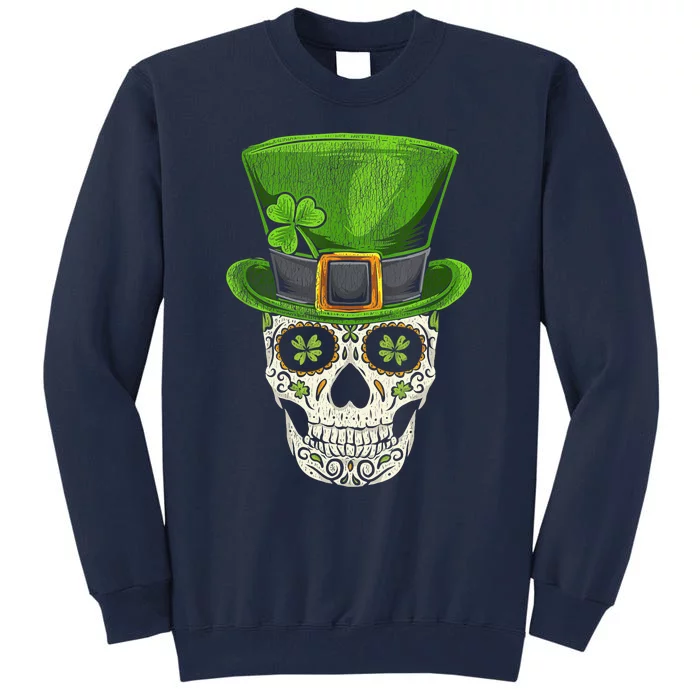 Irish Skull St Patricks Day Tall Sweatshirt